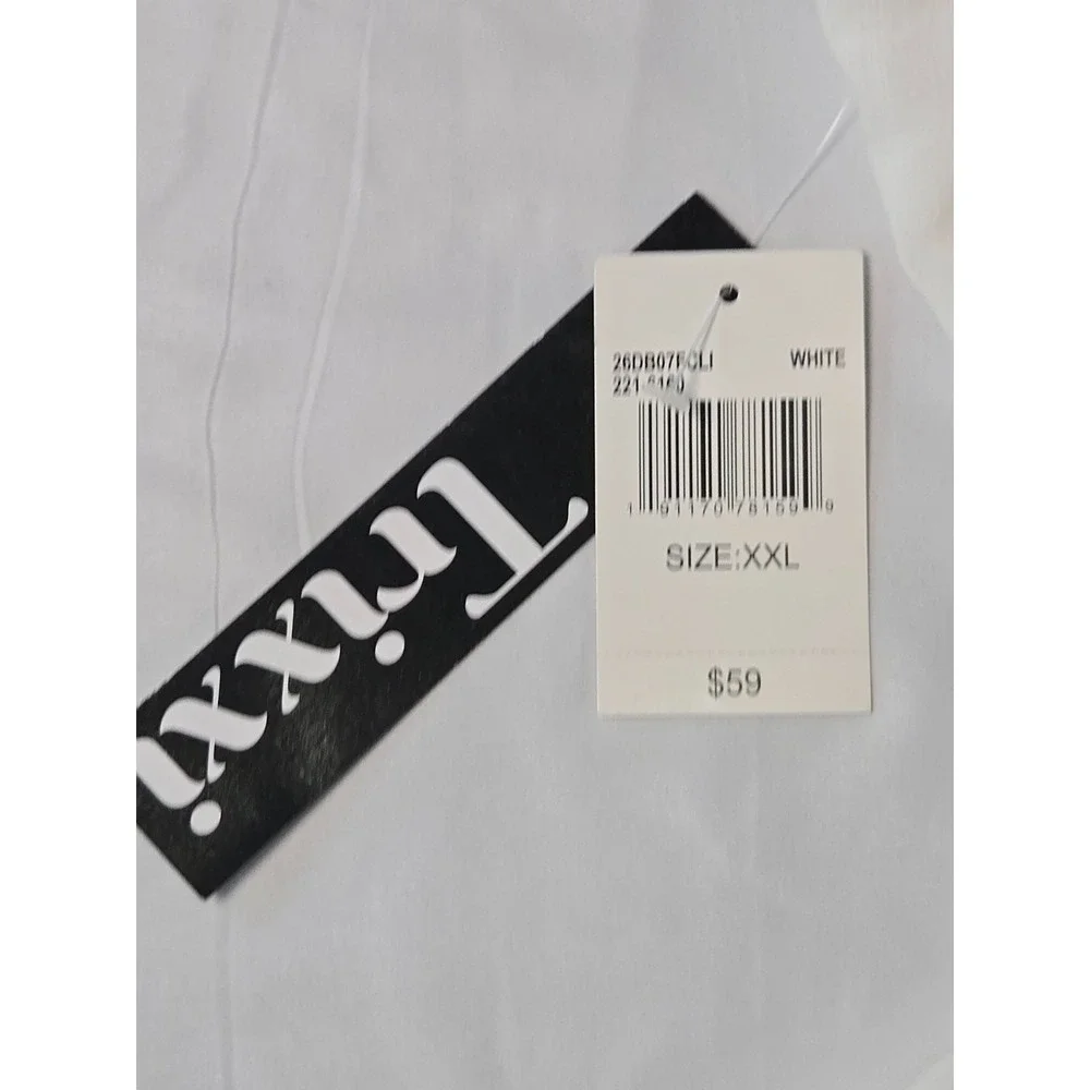 Trixxi White Faux Wrap Mini Dress Size XXL Bridal‎ Shower Feminine Summer Party